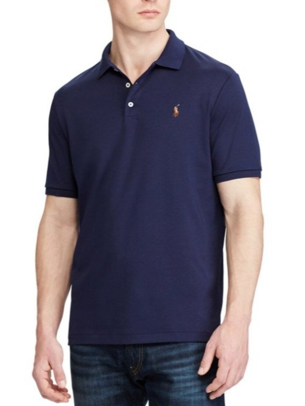 Polo Ralph Lauren Classic Fit Pima Soft Touch Polo Shirt In Navy